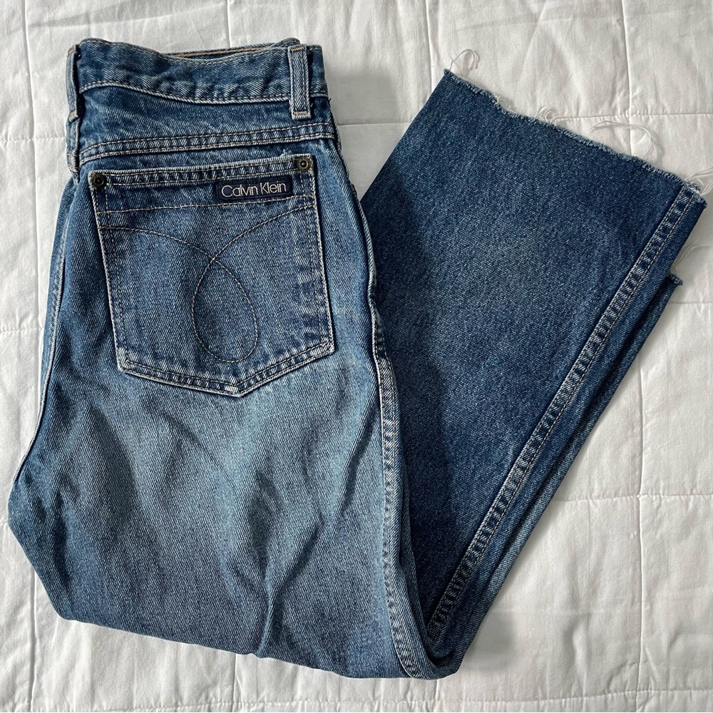Vintage Calvin Klein Blue Denim Jean Capris - 30
